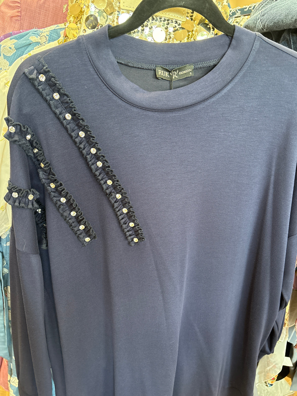Ruffle Gem Tunic