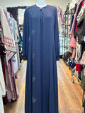 Floral Abaya Navy