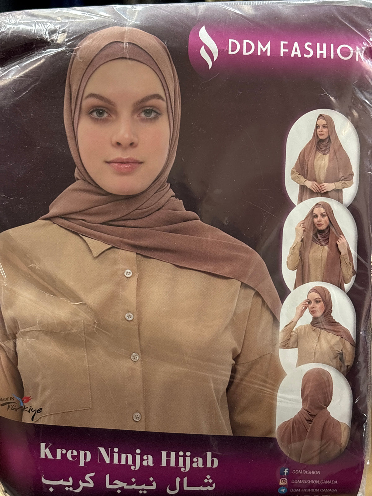 DDM Crepe Ninja Hijab – Ready-to-Wear