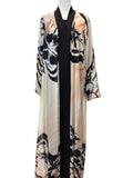 Floral Abaya (Black)