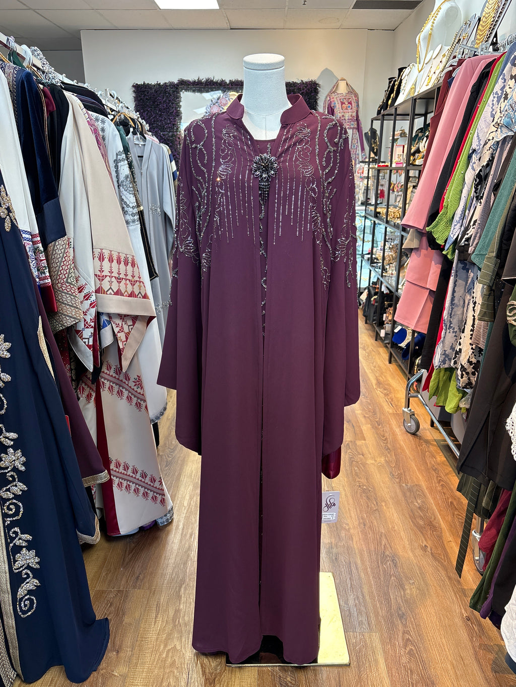 Amethyst Royale Embellished Abaya Set
