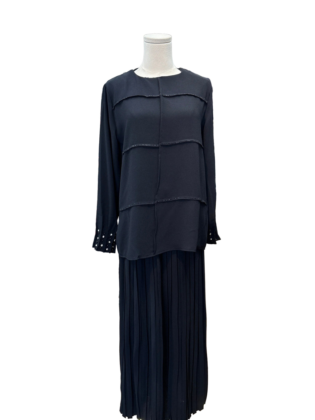 Pleated Two-Piece Set