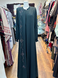 Floral Abaya (Olive)