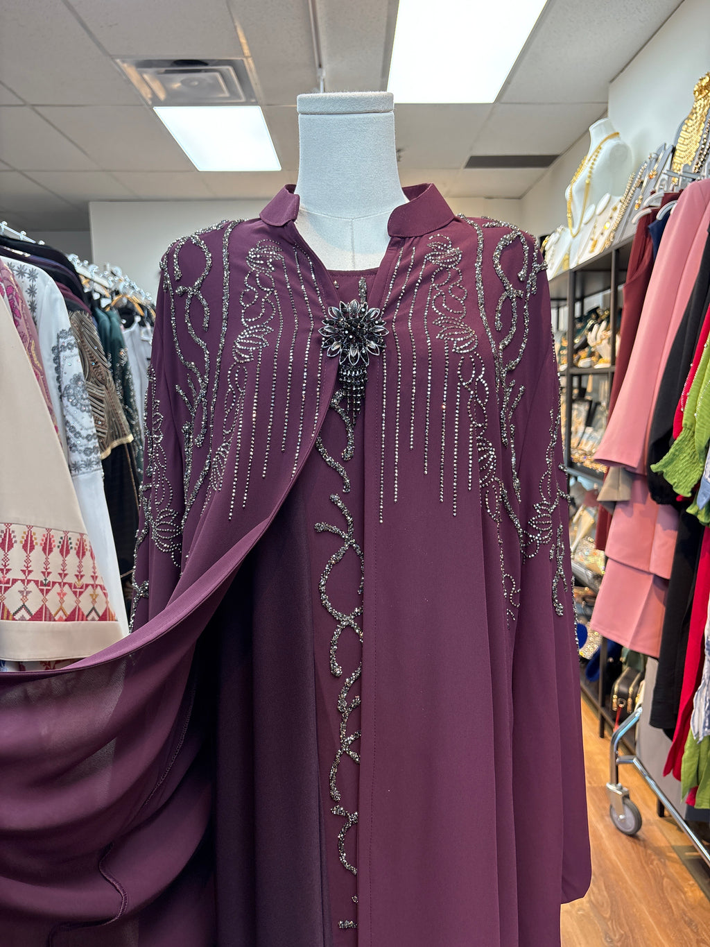 Amethyst Royale Embellished Abaya Set