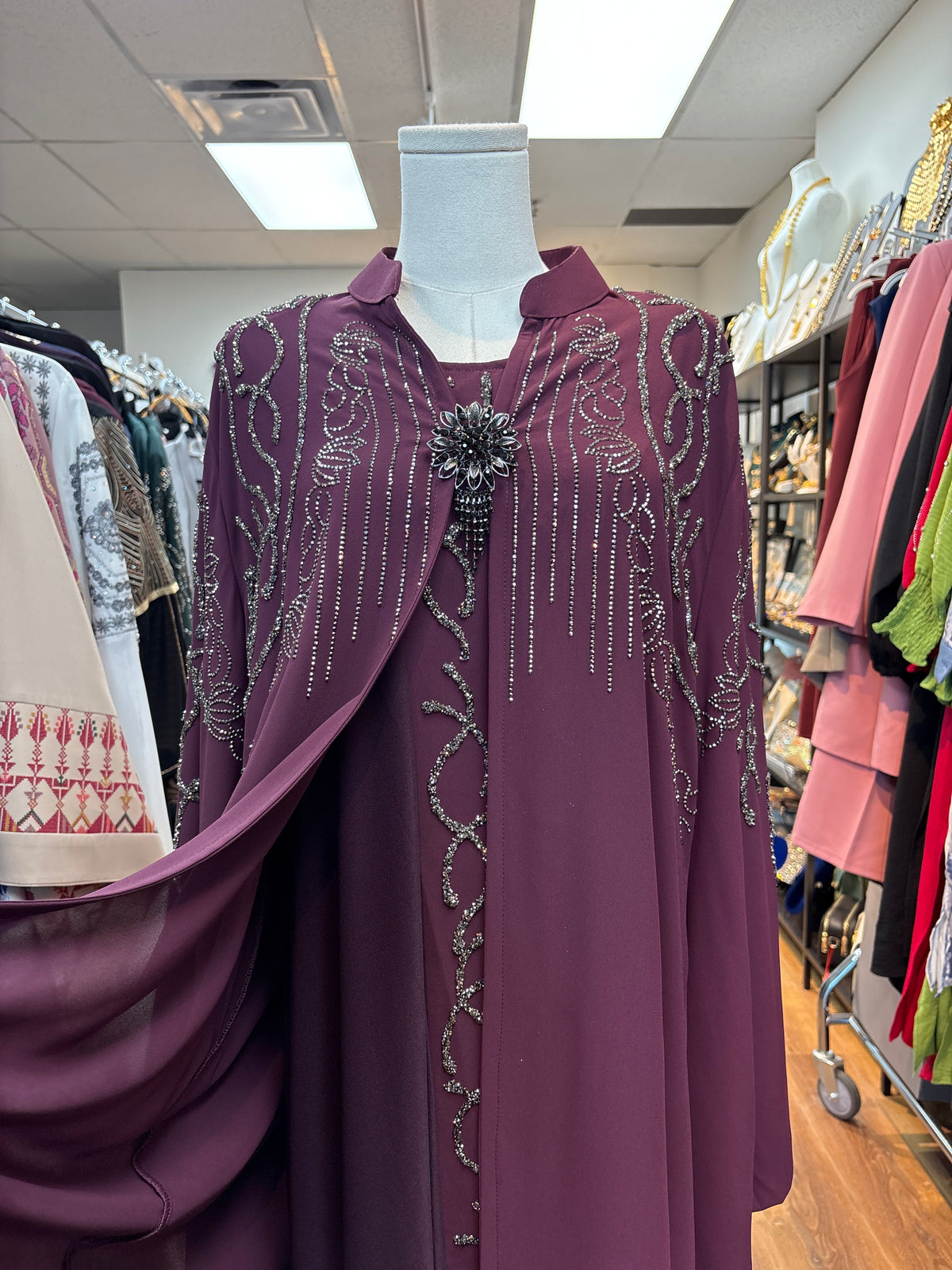 Amethyst Royale Embellished Abaya Set