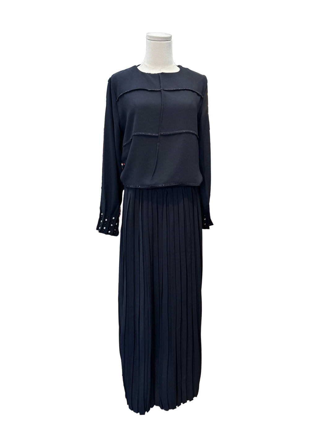 Pleated Two-Piece Set