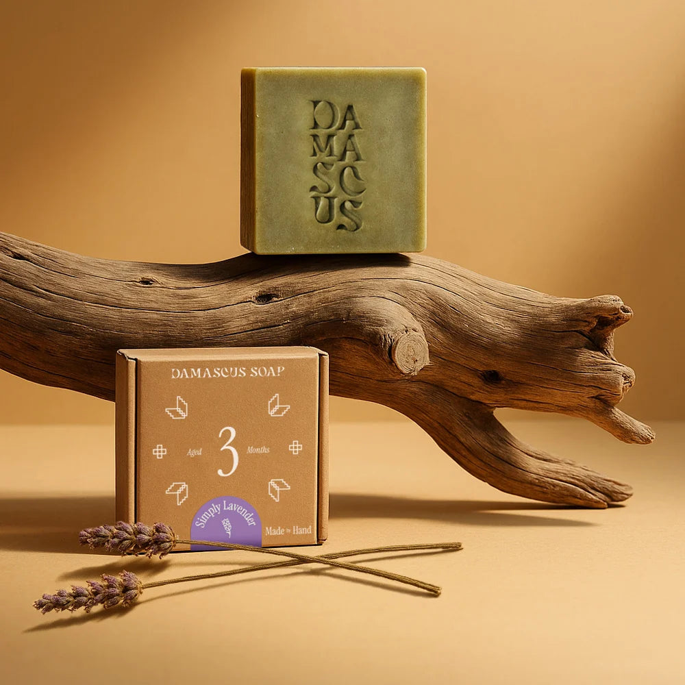 Damascus olive and laurel oil soap with lavender, 135g