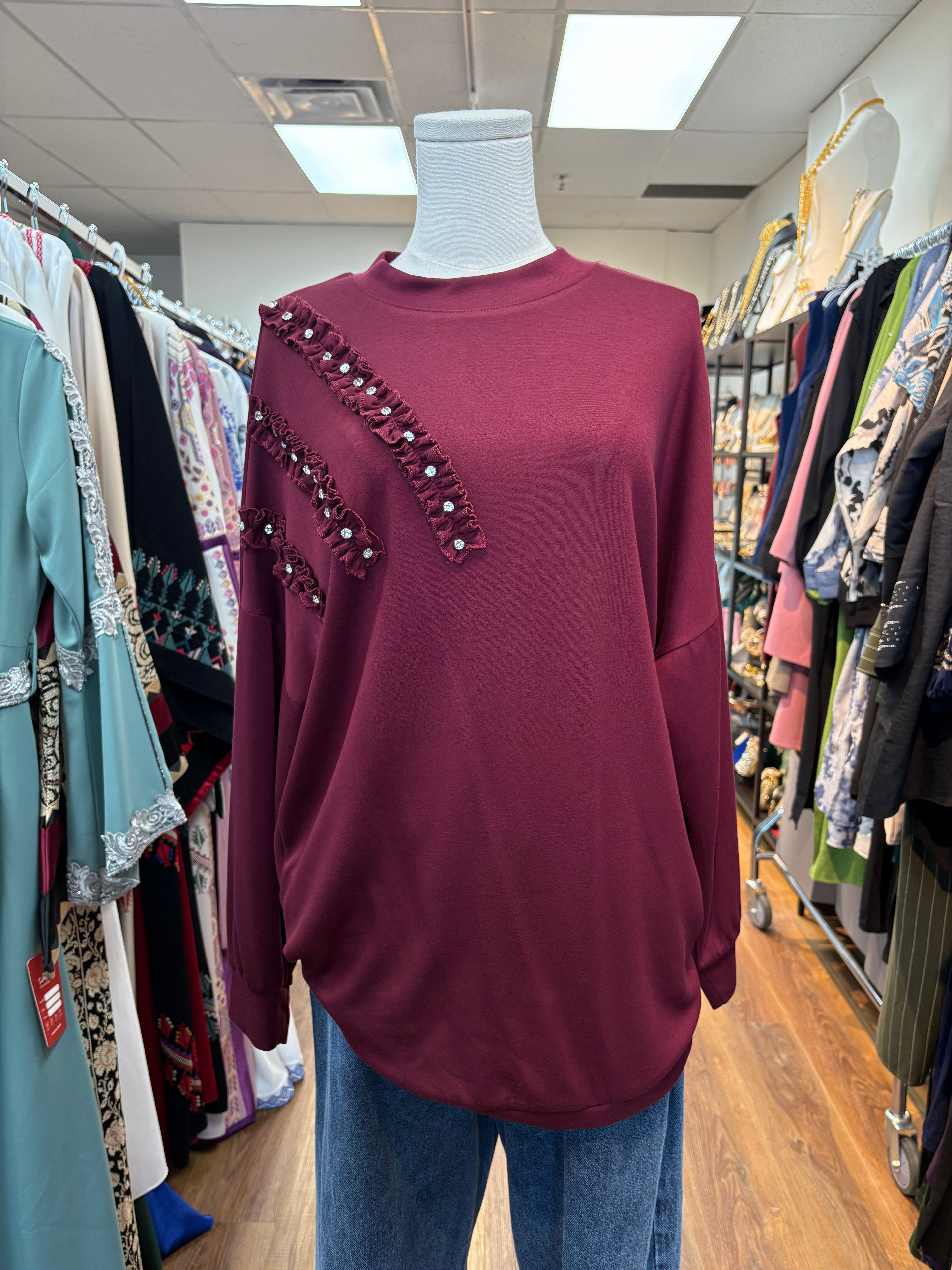 Ruffle Gem Tunic