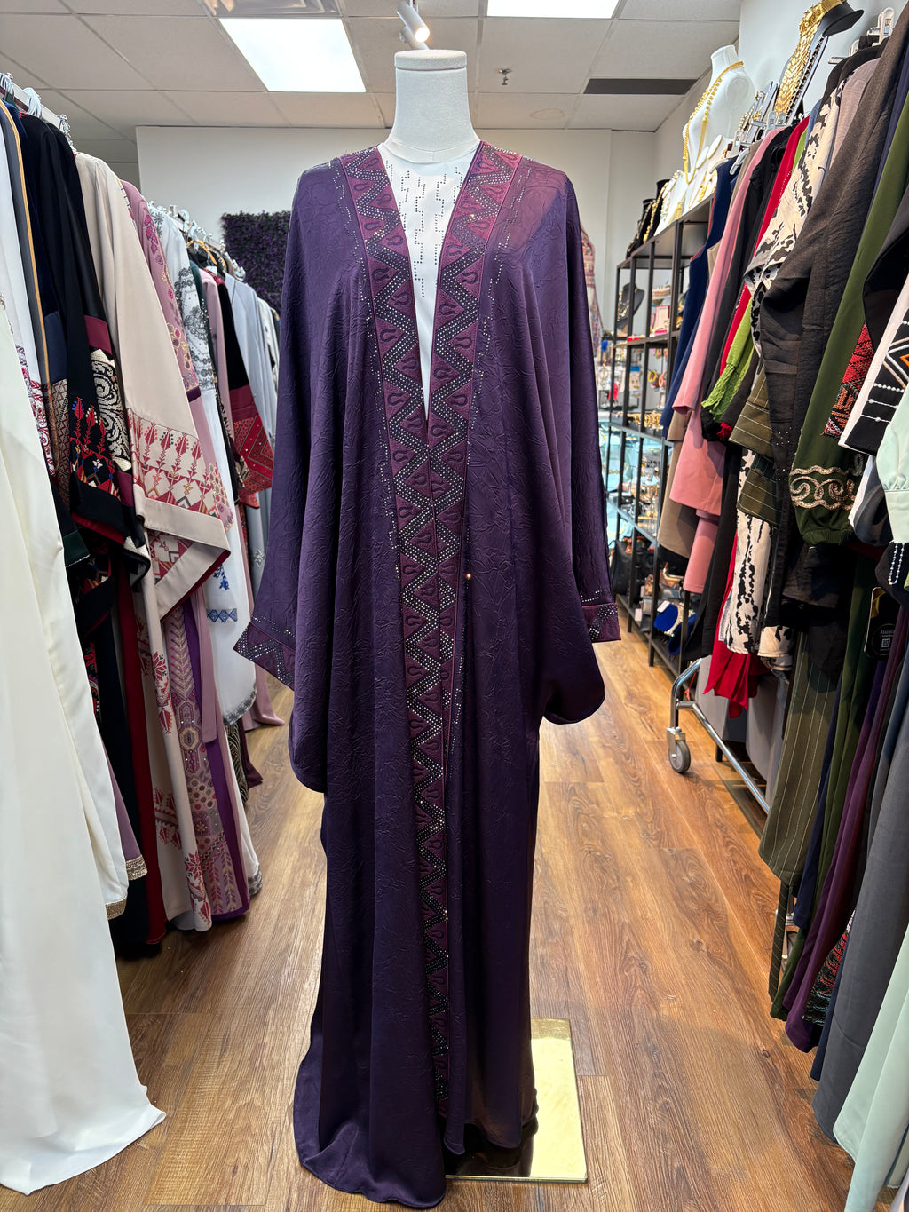 Amethyst Royal Jordanian Abaya Set