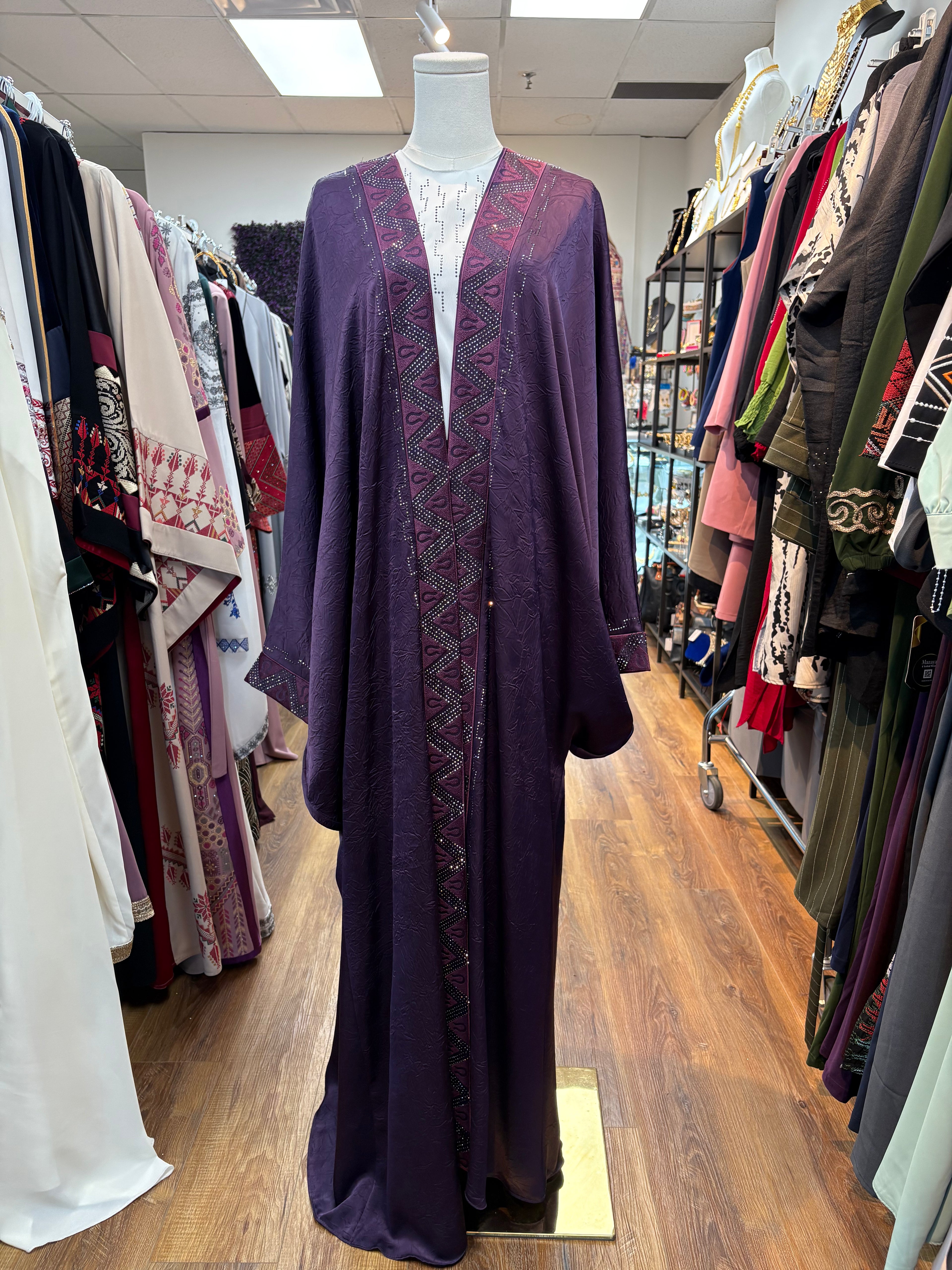 Amethyst Royal Jordanian Abaya Set