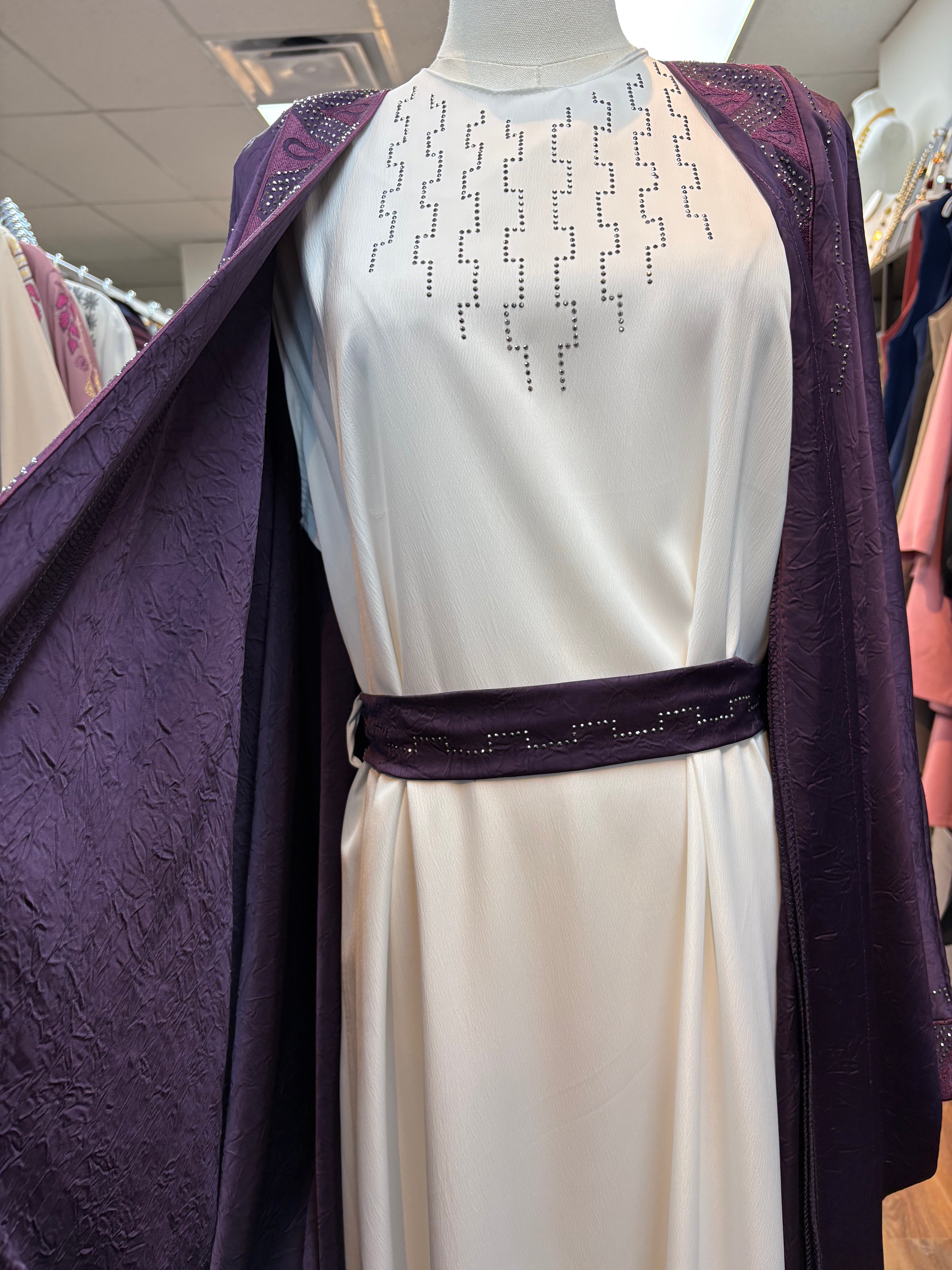 Amethyst Royal Jordanian Abaya Set