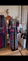 Thobe Al Nour navy purple Palestinian thobe made in Jordan, Mariam Fashion & Beauty Mississauga