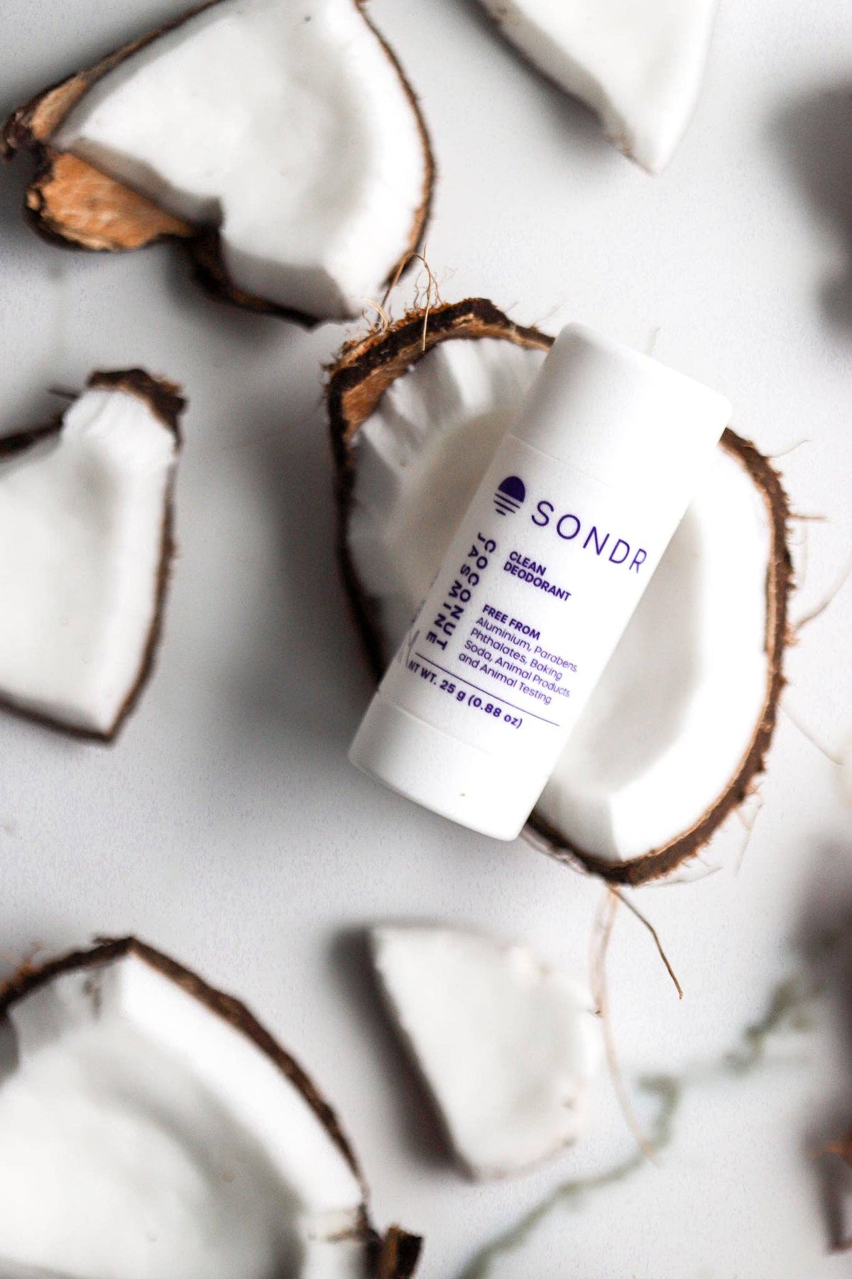 Sondr Coconut Jasmine natural deodorant, travel mini