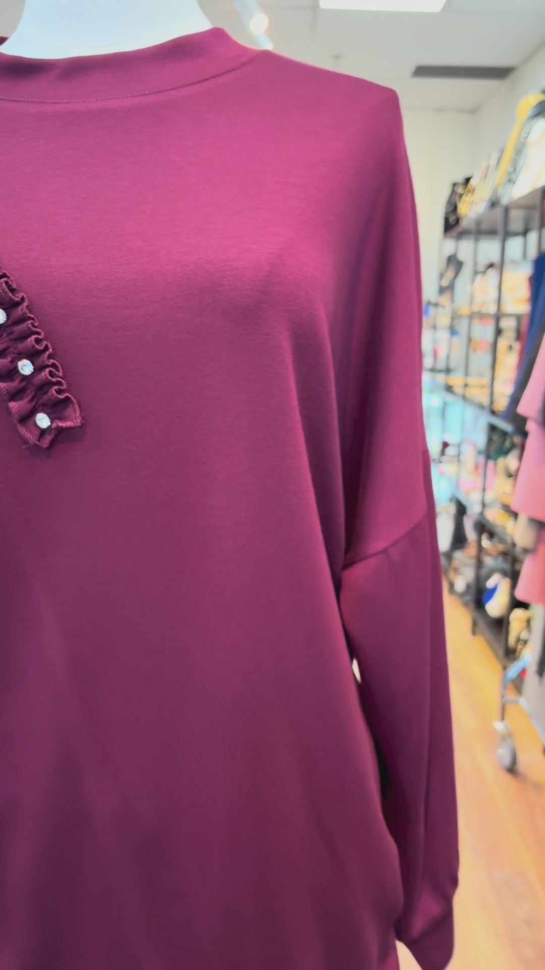 Ruffle Gem Tunic